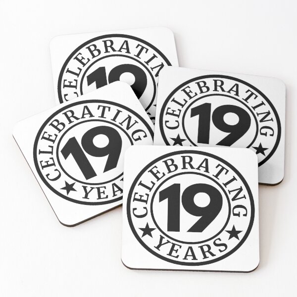 Item preview, 19th Birthday - Celebrating 19 Years Anniversary Milestone designed and sold by highflycrafts.