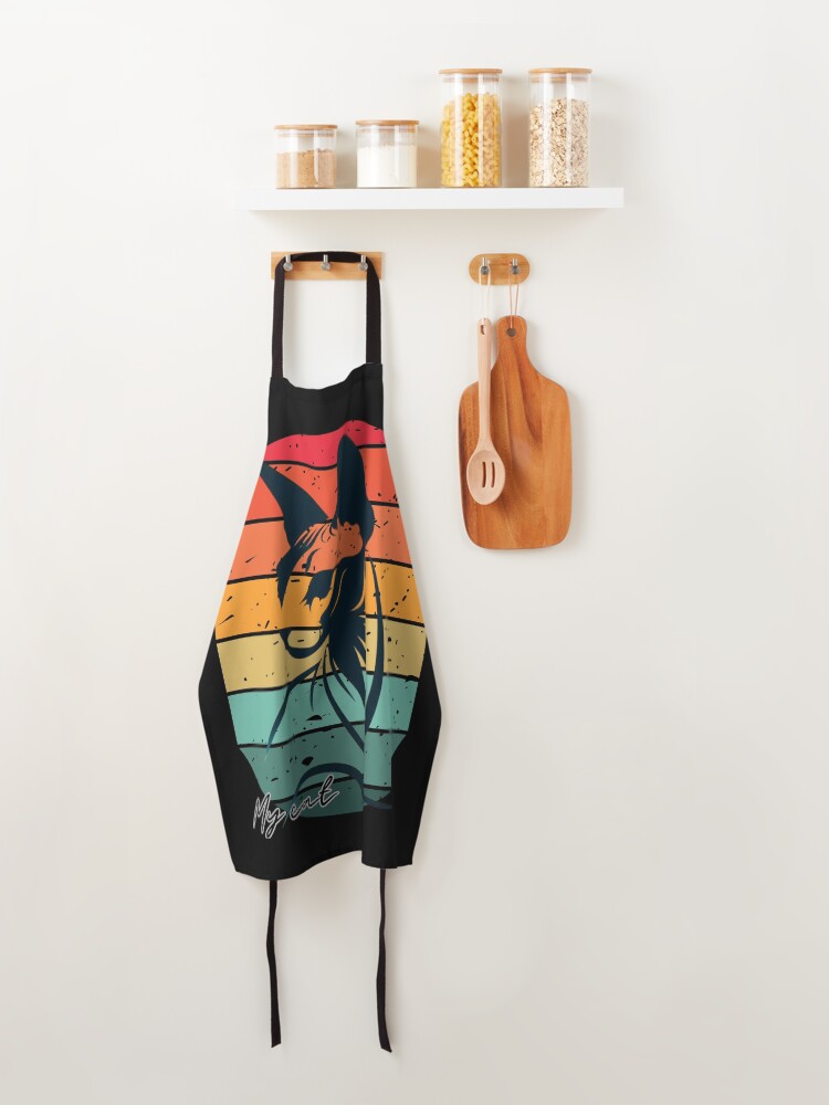 Thumbnail 4 of 6, Apron, Sphinx cat designed and sold by MudMaster.