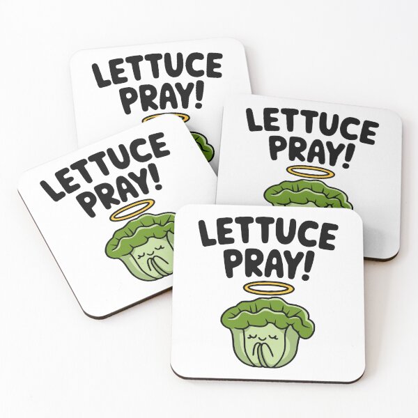 Item preview, Funny Lettuce Pun! Lettuce Pray! designed and sold by PMCreative.