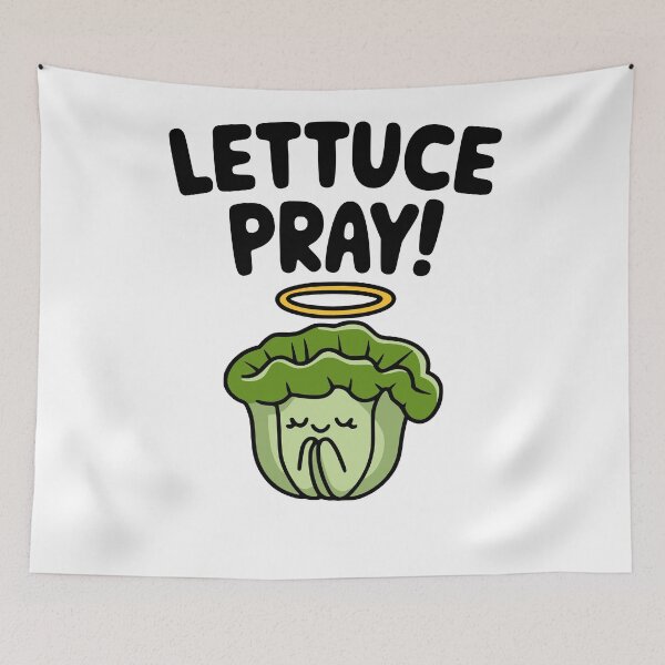 Item preview, Funny Lettuce Pun! Lettuce Pray! designed and sold by PMCreative.