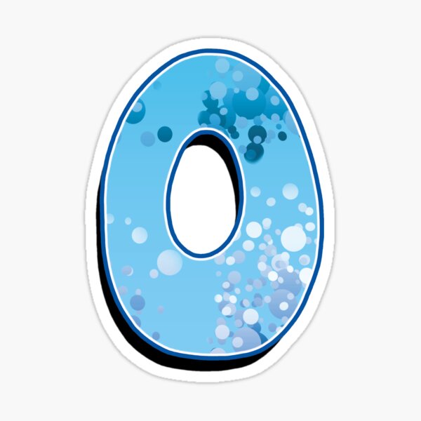 O - bubbles Sticker