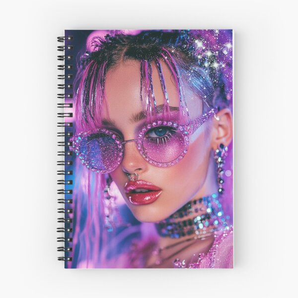 Item preview, Realistic cyber web space design girl colorful designed and sold by pinkuardesign.