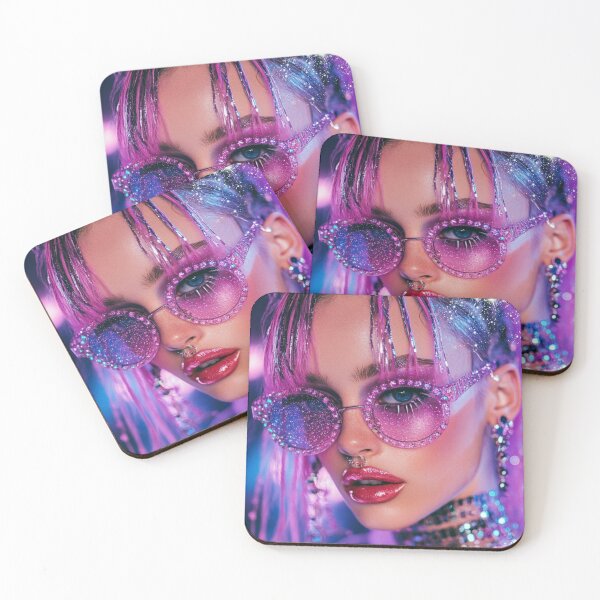 Item preview, Realistic cyber web space design girl colorful designed and sold by pinkuardesign.