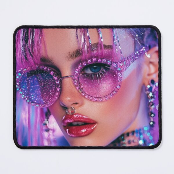 Item preview, Realistic cyber web space design girl colorful designed and sold by pinkuardesign.