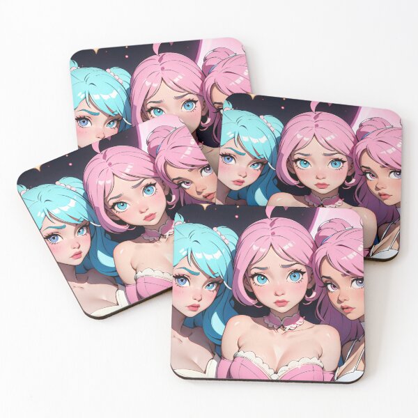 Item preview, Enchanting Trio: Coquette Anime Charm designed and sold by ZipperDragon88.
