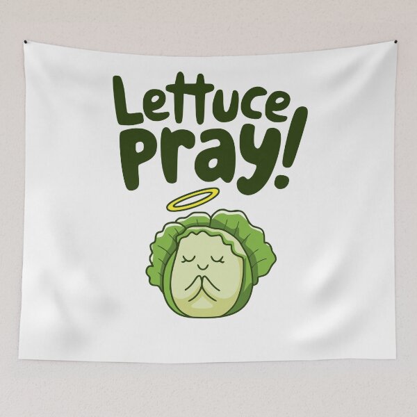 Item preview, Cute Lettuce Pun! Lettuce Pray! designed and sold by PMCreative.