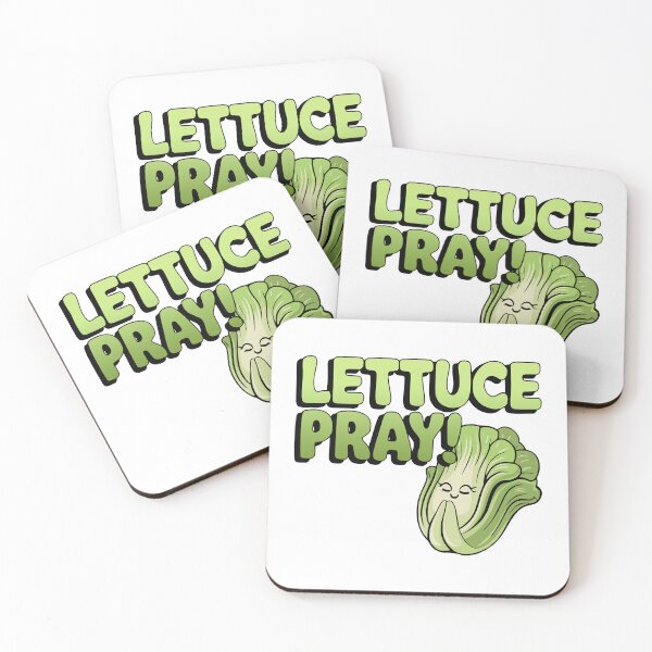 Item preview, Lettuce Pray! Cute Religious Lettuce Pun designed and sold by PMCreative.