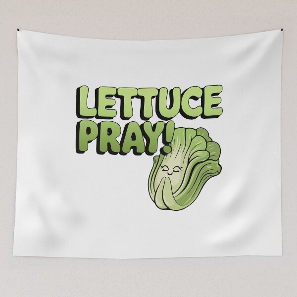 Item preview, Lettuce Pray! Cute Religious Lettuce Pun designed and sold by PMCreative.