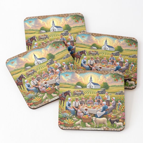 Item preview, A Heartwarming Midwestern Amish Family Picnic in God's Grace designed and sold by Meta2Physical.