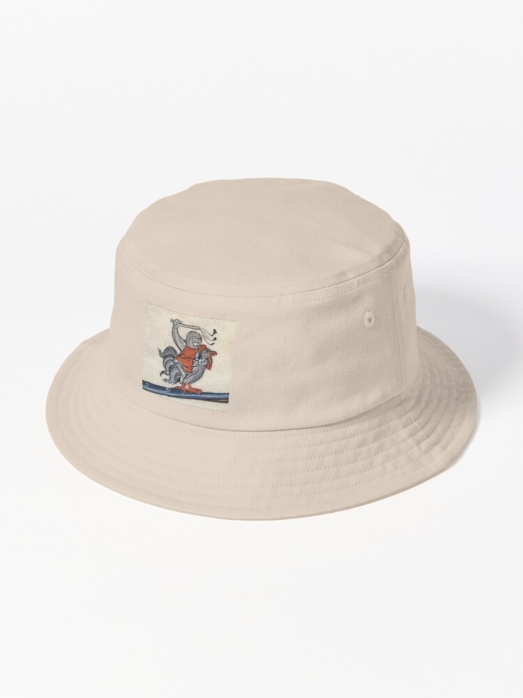 Imagen 1 de 6, Gorro de pescador con la obra Meme De Criatura Medieval, diseñada y vendida por VintageManiac.