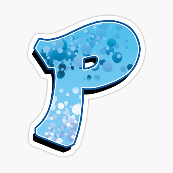 P - bubbles Sticker