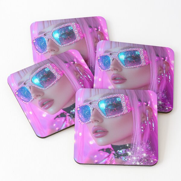 Item preview, Realistic cyber web space design girl colorful designed and sold by pinkuardesign.