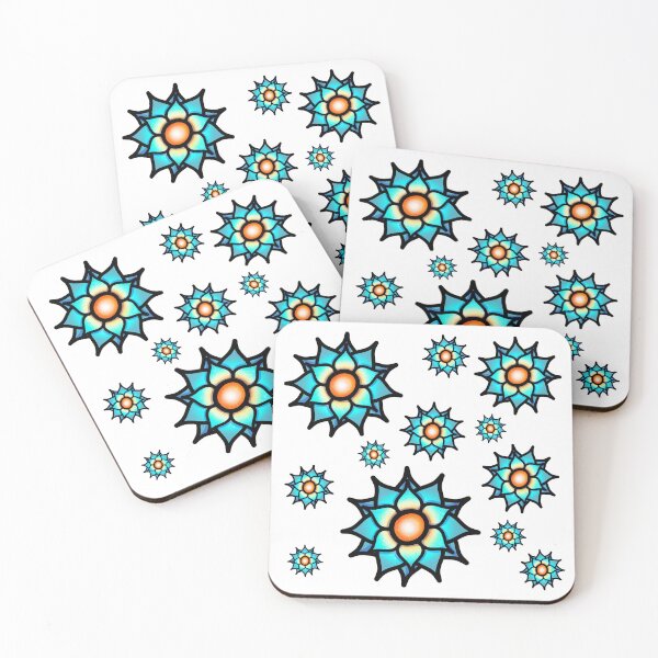 Item preview, Glowing Blue Flowers designed and sold by ShaeRaindrop.