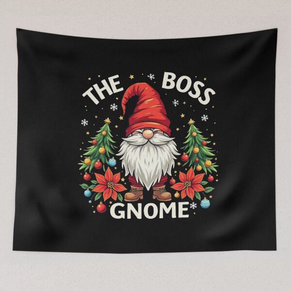 Item preview, The Boss Gnome Christmas Holiday Festive Funny Santa designed and sold by Hananiah Merch.