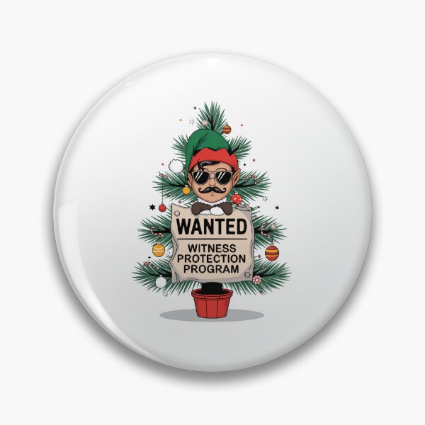 Item preview, Funny Christmas Elf in Witness Protection Program Design designed and sold by ObjCrea123.