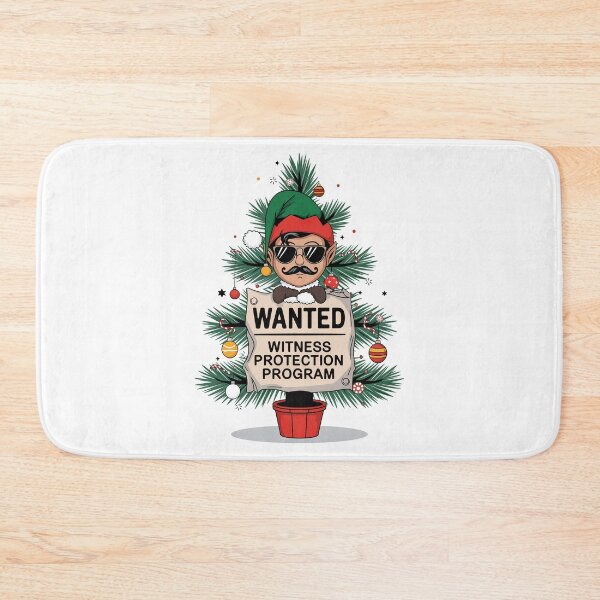 Item preview, Funny Christmas Elf in Witness Protection Program Design designed and sold by ObjCrea123.