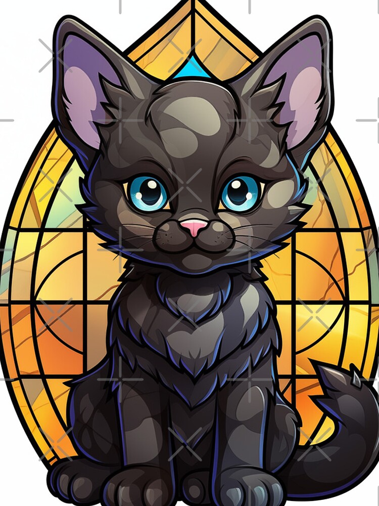 Thumbnail 4 of 4, iPhone Case, Stained Glass Cat designed and sold by Rtymer.