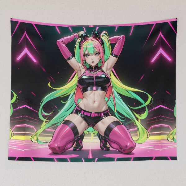 Item preview, Neon Rhythm: Cyberpunk Dancer designed and sold by ZipperDragon88.