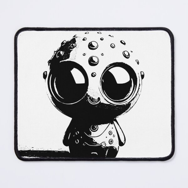 Item preview, Black and white space alien critter designed and sold by Comicalcreation.