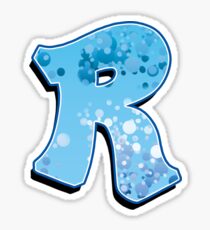 R - bubbles Sticker
