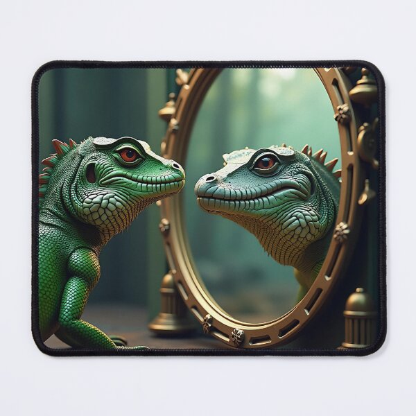Item preview, Lizard and Crocodile Mirror Encounter designed and sold by koreatvtea.