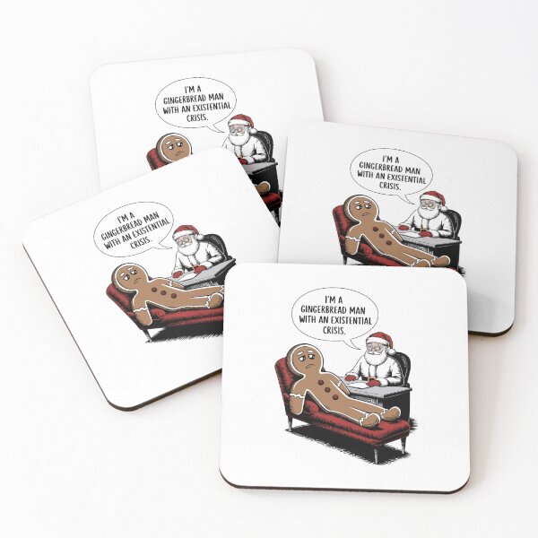 Item preview, Gingerbread Man Existential Crisis Funny Christmas Design designed and sold by ObjCrea123.