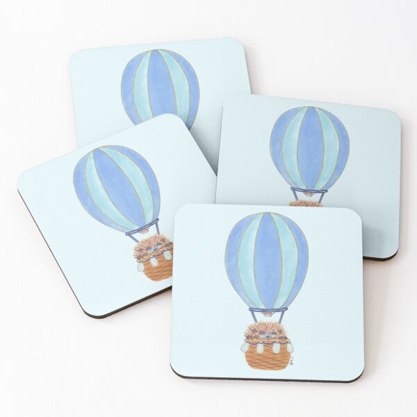 Item preview, HEDGEHOG HOT AIR BALLOON designed and sold by BeritValk.