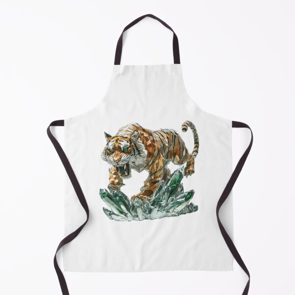Item preview, Crystal Tiger - Majestic Fantasy Animal Art designed and sold by CardsandCanvas.
