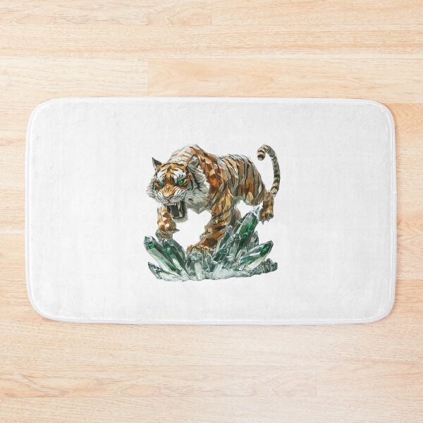 Item preview, Crystal Tiger - Majestic Fantasy Animal Art designed and sold by CardsandCanvas.