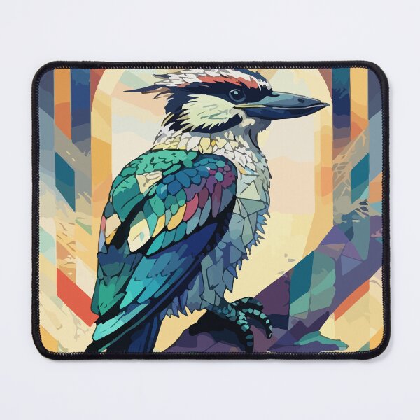 Item preview, Vibrant Geometric Kingfisher in Prism Art designed and sold by -DEEWOLF-.