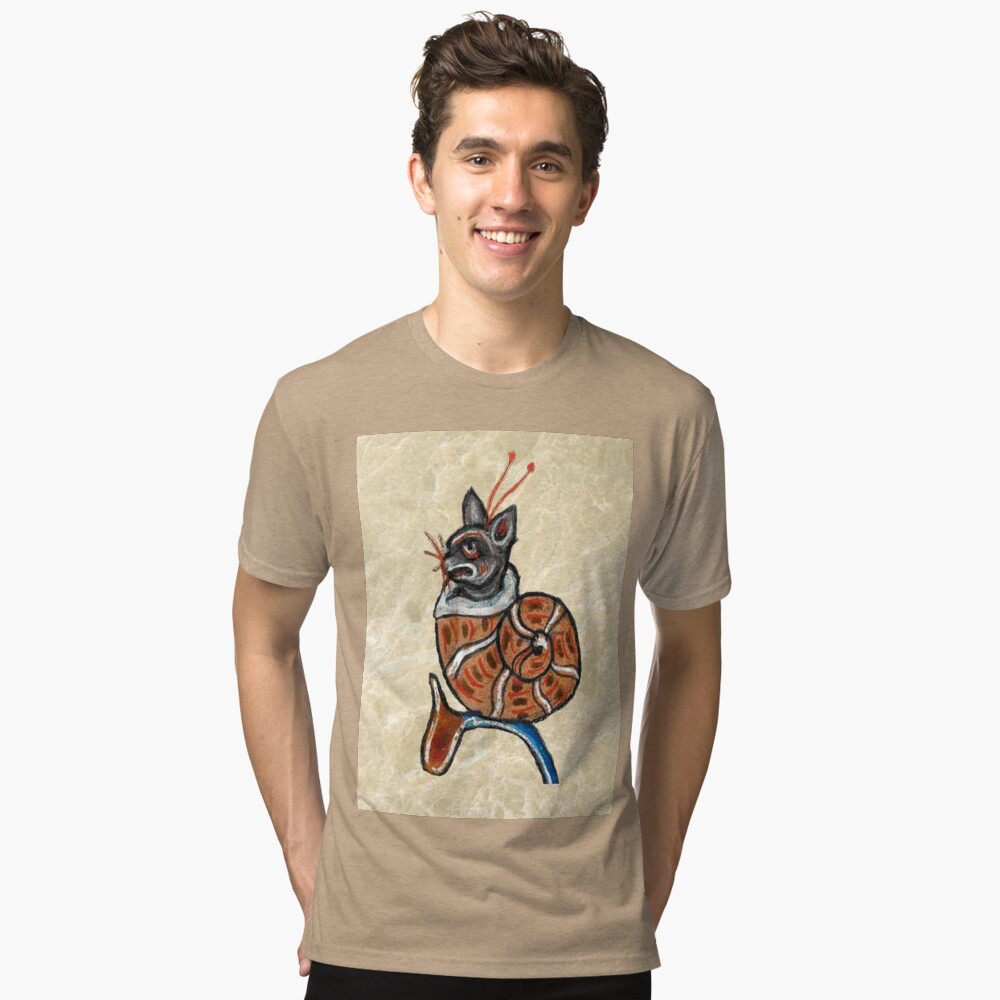 Vista previa del artículo con la obra «Camiseta de tejido mixto», diseñado y vendido por VintageManiac.