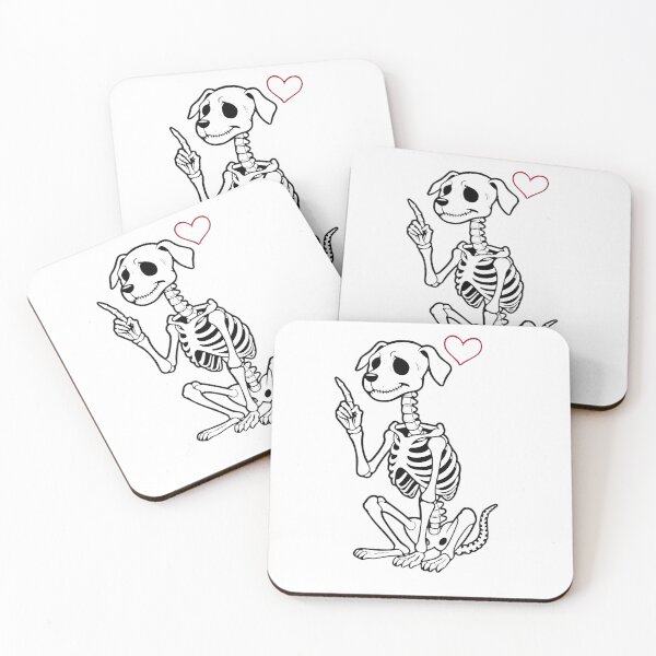 Item preview, Skeleton Dog  Pup With a Heart designed and sold by Moad Fahim.