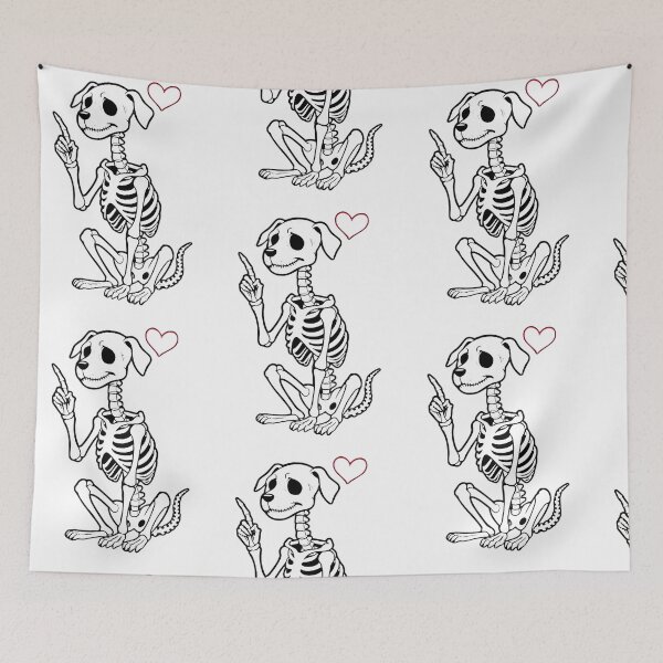 Item preview, Skeleton Dog  Pup With a Heart designed and sold by Moad Fahim.