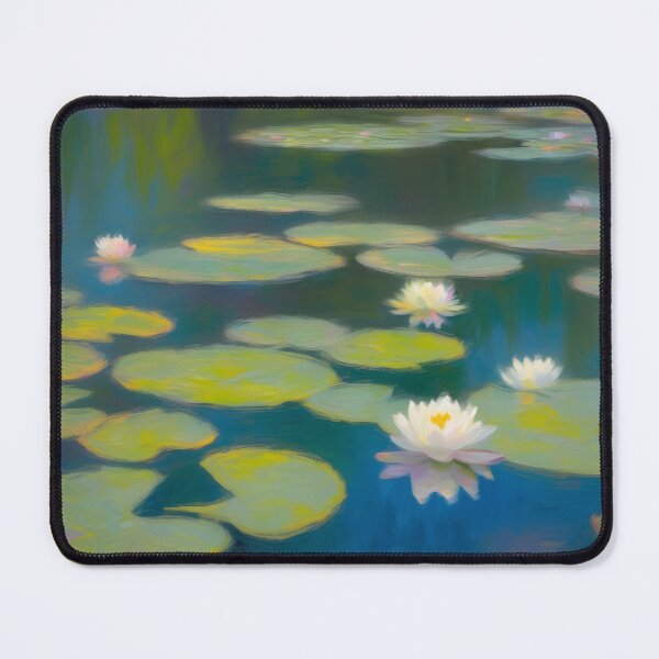 Item preview, Serenity in Bloom: Pond with Lily Pads designed and sold by ZipperDragon88.
