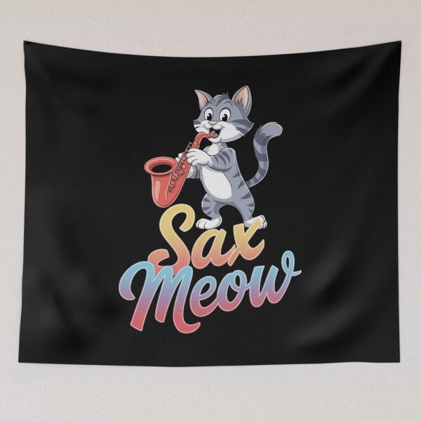 Item preview, Sax meow - Meowsician - Jazz cat designed and sold by JansenGS.