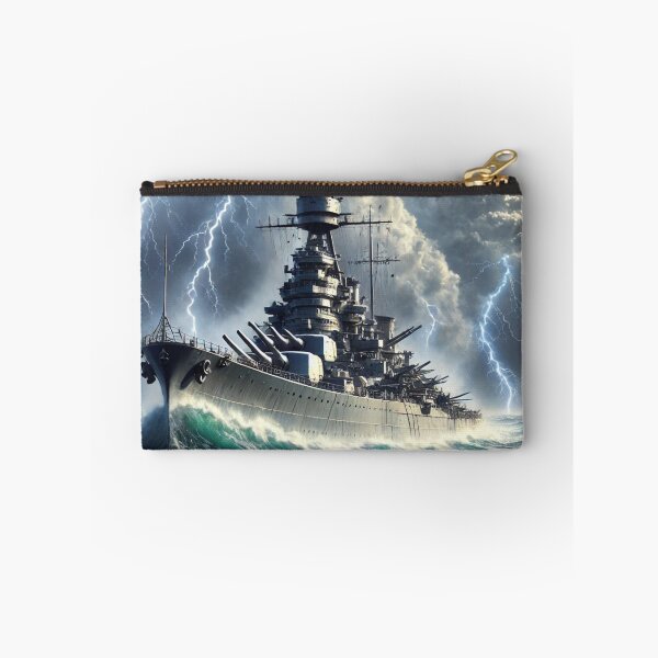Item preview, WW2 Battleship in the Storm designed and sold by PrintMeOnYou.