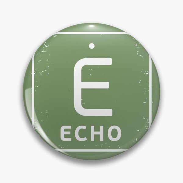 Item preview, NATO phonetic alphabet - Letter E + Morse Code designed and sold by studio838.