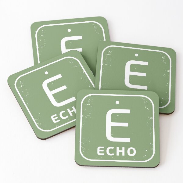 Item preview, NATO phonetic alphabet - Letter E + Morse Code designed and sold by studio838.