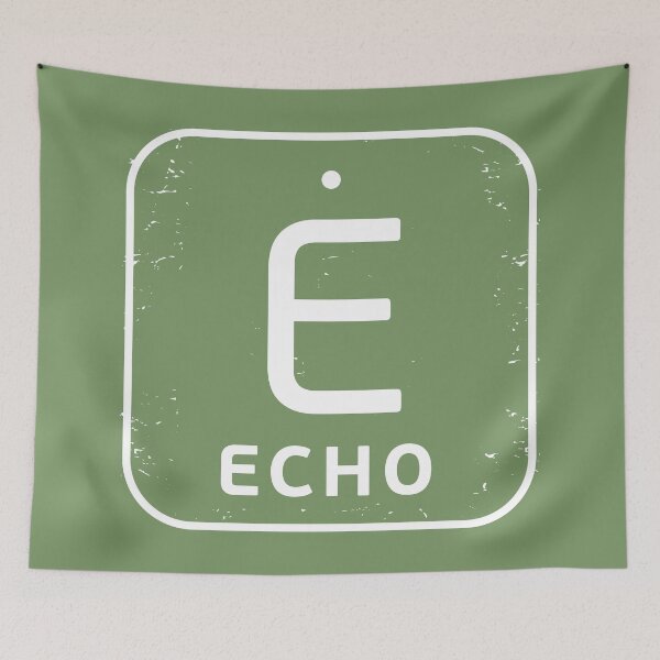 Item preview, NATO phonetic alphabet - Letter E + Morse Code designed and sold by studio838.