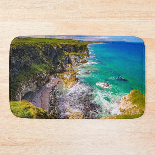 Item preview, MajesticCliffs and Turquoise Sea, North Coast of Northern Ireland designed and sold by KMNscapes – Ireland Prints & Beyond.