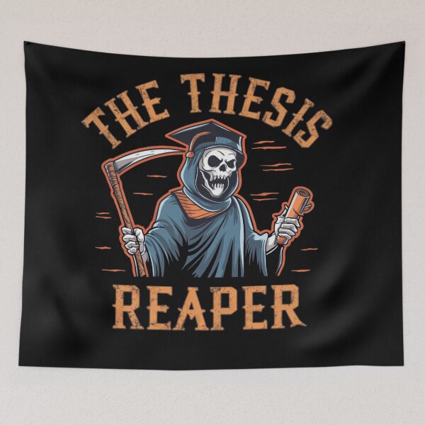 Item preview, The thesis reaper, funny PhD and Halloween designed and sold by NoetherSym.