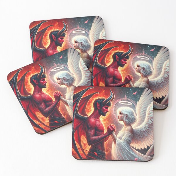 Item preview, Devil and Angel in Love designed and sold by PrintMeOnYou.