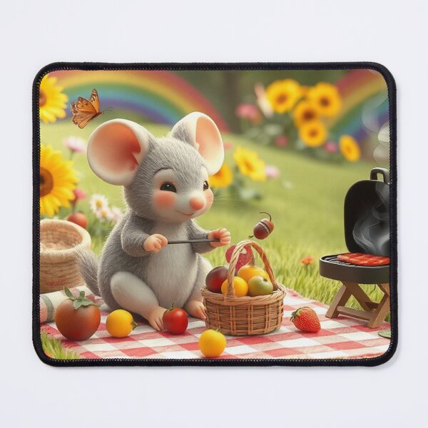Item preview, Mousey at picnic point designed and sold by soyoumall.