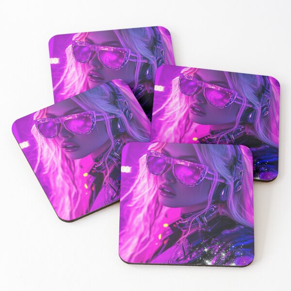 Item preview, Realistic cyber web space design girl colorful designed and sold by pinkuardesign.