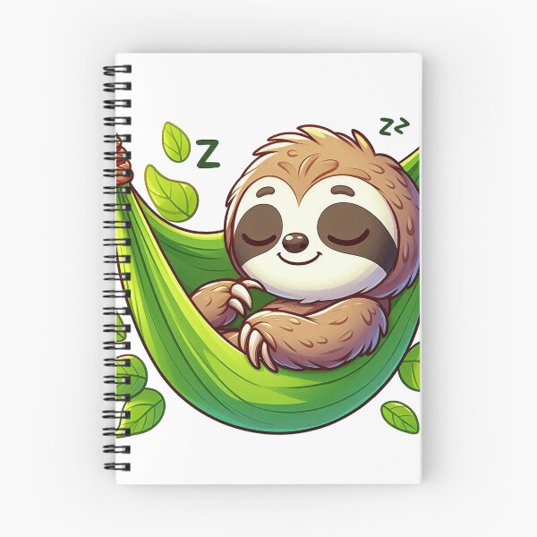 Item preview, Dreamy Sloth in Leafy Hammock designed and sold by istoriadesign.