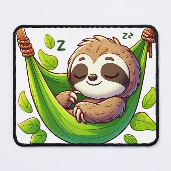 Item preview, Dreamy Sloth in Leafy Hammock designed and sold by istoriadesign.