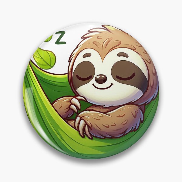 Item preview, Dreamy Sloth in Leafy Hammock designed and sold by istoriadesign.