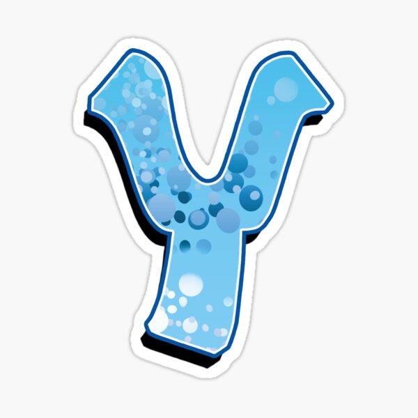 Y - bubbles Sticker