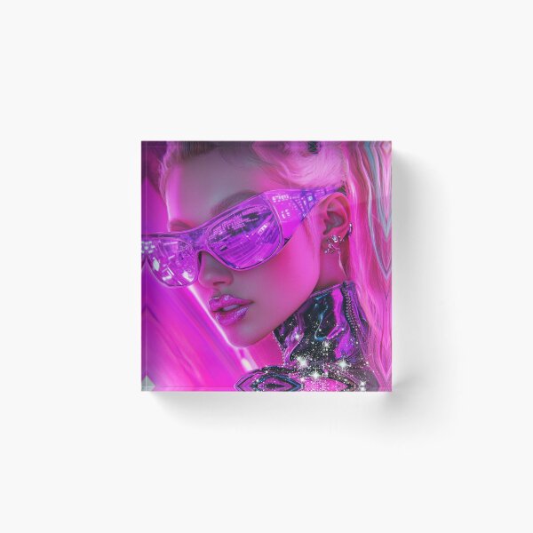 Item preview, Realistic cyber web space design girl colorful designed and sold by pinkuardesign.