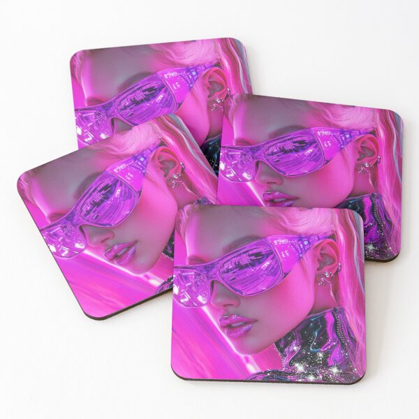 Item preview, Realistic cyber web space design girl colorful designed and sold by pinkuardesign.